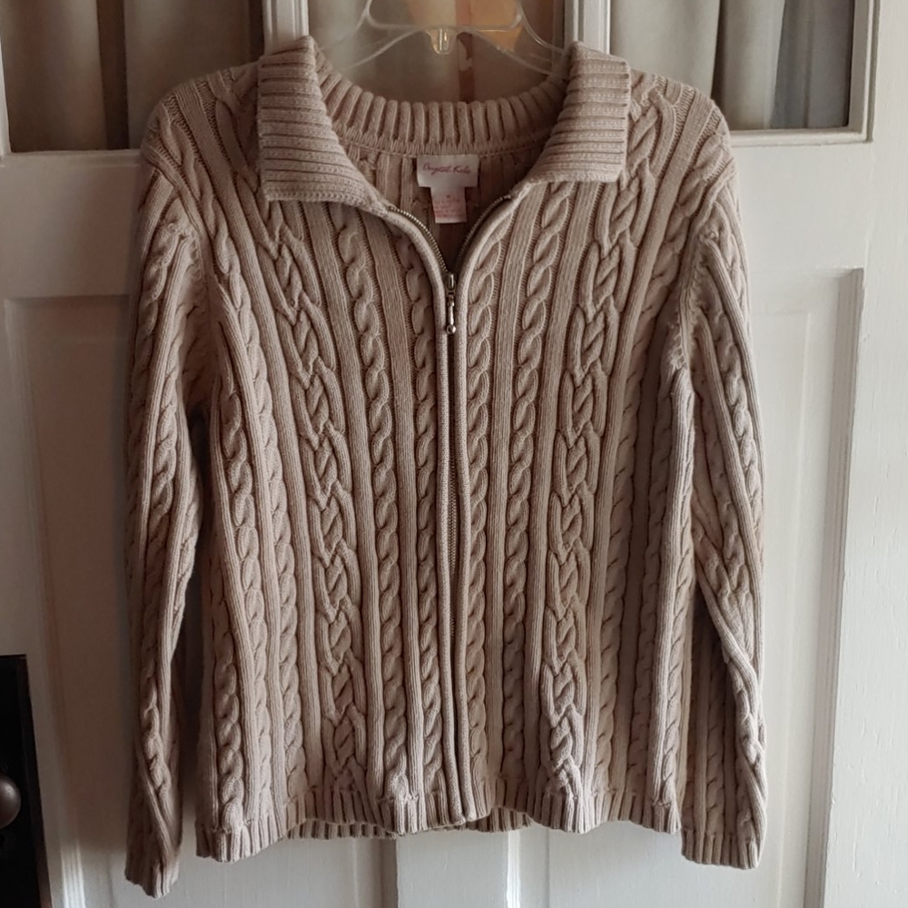 Crystal-Kobe Zip-up Sweater
